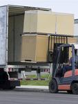 freight forklift loading truck